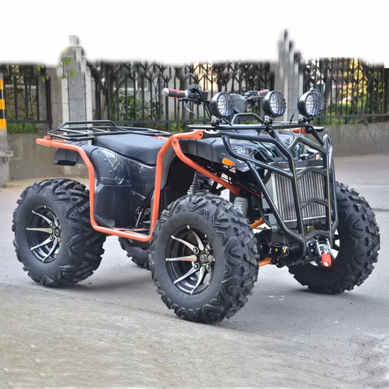 Acionamento do eixo Quad ATV a gasolina de 250 cc com reboque grande